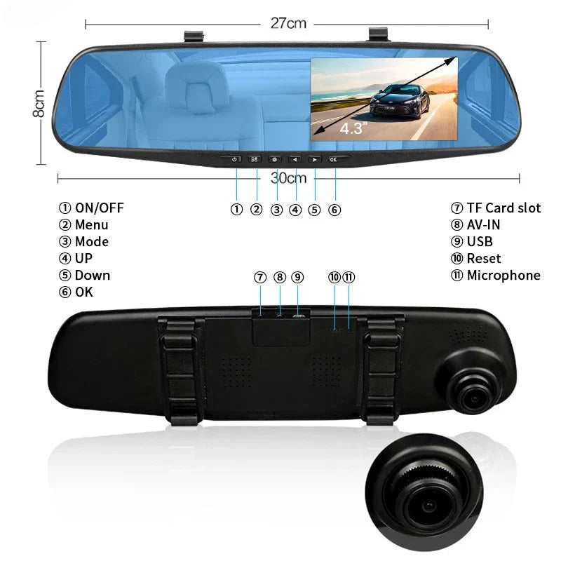 Espejo retrovisor con camara